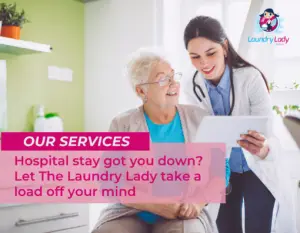 Laundry services for medical clinics and hospital inpatients
